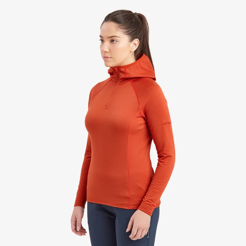 Montane Womens Protium Lite Hoodie Saffron Red-3